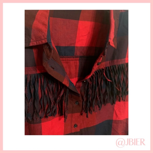 Zara Basic Fringe Flannel - Picture 3 of 5